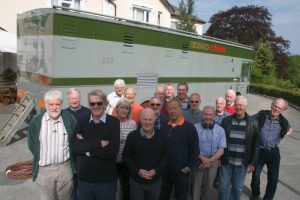 Retired BBC outside broadcast production staff reunited with North 3, a Type 2 colour mobile control room restored by Steve Harris