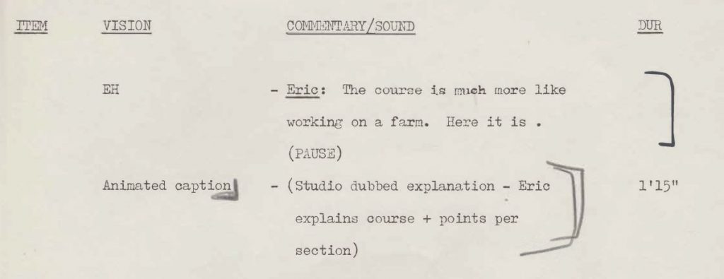 One Man and His Dog: Camera Script – How television used to be made